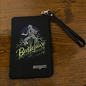 Beetlejuice Black Wristlet